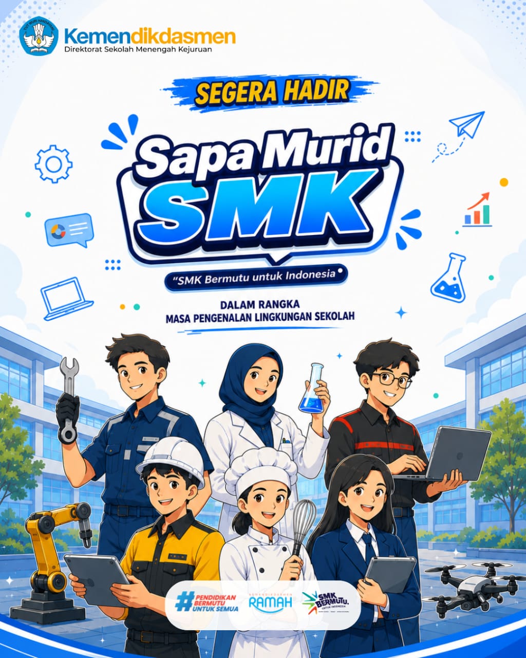 Sambut Murid Baru, Sapa Murid SMK 2026 Siap Dilaksanakan